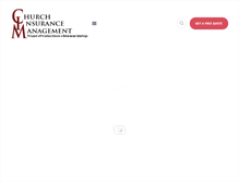 Tablet Screenshot of churchinsurancemanagement.com